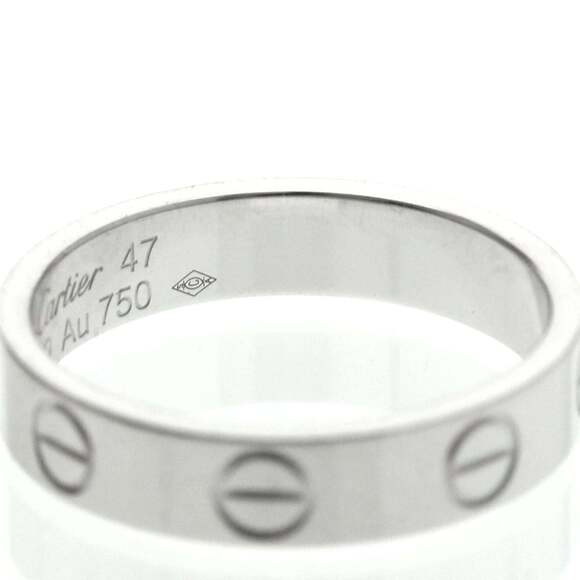 CARTIER 18k Silver Love Ring - Picture 8 of 10
